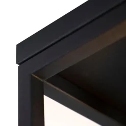 Industriële plafondlamp zwart staal - Cage