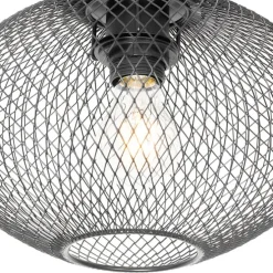 Industriële plafondlamp zwart - Molly