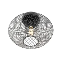 Industriële plafondlamp zwart - Molly