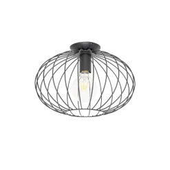 Industriële plafonnière zwart - Margarita
