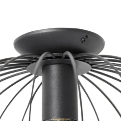 Industriële plafonnière zwart - Margarita