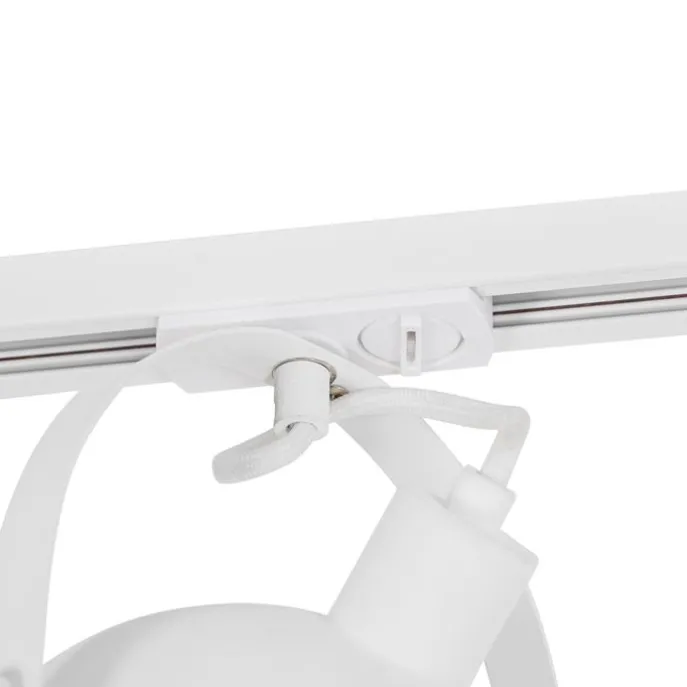 Industriële railspot wit met zilveren binnenkant - Iconic Magnax