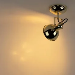 Industriële ronde spot goud 1-lichts - Tommy