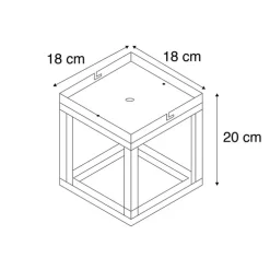 Industriële smart plafondlamp donkergrijs incl. Wifi G95 - Cage