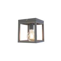 Industriële smart plafondlamp donkergrijs incl. Wifi G95 - Cage