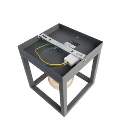 Industriële smart plafondlamp donkergrijs incl. Wifi G95 - Cage