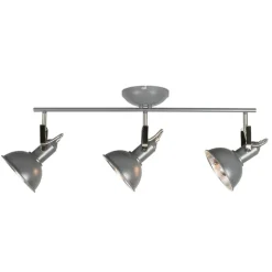 Industriële spot antraciet draai- en kantelbaar 3-lichts - Tommy