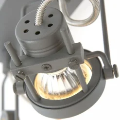 Industriële spot antraciet 3-lichts draai- en kantelbaar - Suplux