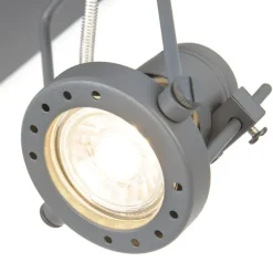 Industriële spot antraciet 3-lichts draai- en kantelbaar - Suplux
