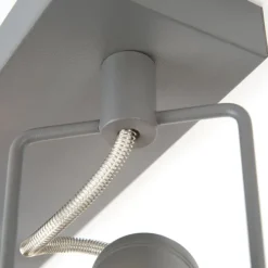 Industriële spot antraciet 3-lichts draai- en kantelbaar - Suplux