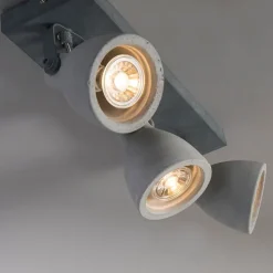 Industriële spot grijs beton 3-lichts - Creto
