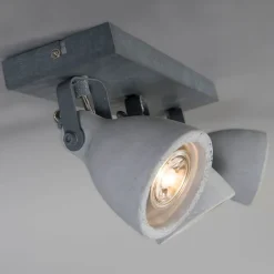 Industriële spot grijs beton 3-lichts - Creto
