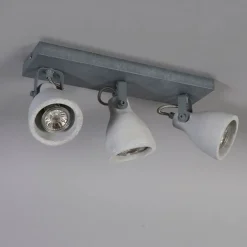 Industriële spot grijs beton 3-lichts - Creto