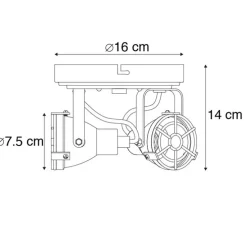 Industriële spot roest 2-lichts - Sorra