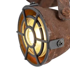 Industriële spot roestbruin draai- en kantelbaar - Sorra