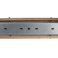 Industriële spot roestbruin met hout kantelbaar 3-lichts - Gina