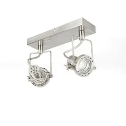 Industriële spot staal 2-lichts draai- en kantelbaar - Suplux