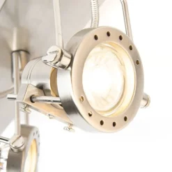 Industriële spot staal 3-lichts draai- en kantelbaar - Suplux