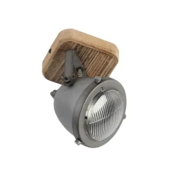 Industriële spot staal met hout kantelbaar - Emado