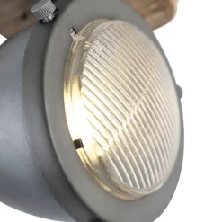 Industriële spot staal met hout kantelbaar - Emado