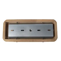 Industriële spot staal met hout kantelbaar 2-lichts - Emado