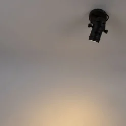 Industriële spot zwart draai- en kantelbaar zonder kap - Movie