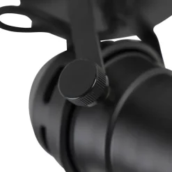 Industriële spot zwart draai- en kantelbaar zonder kap - Movie