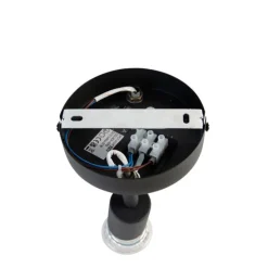 Industriële spot zwart kantelbaar rond 2-lichts - Jeany