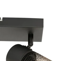 Industriële spot zwart 2-lichts verstelbaar - Jim