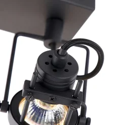 Industriële spot zwart 3-lichts - Suplux