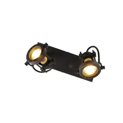 Industriële spot zwart 2-lichts - Suplux