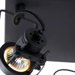 Industriële spot zwart 4-lichts - Suplux