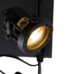 Industriële spot zwart 4-lichts - Suplux