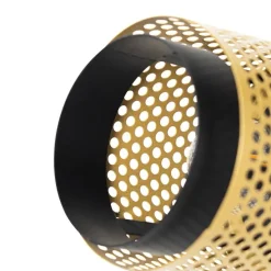 Industriële spot zwart met goud 3-lichts - Kayden