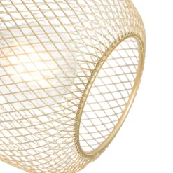 Industriële spot zwart met goud 4-lichts - Bliss Mesh