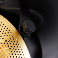 Industriële spot zwart met messing 3-lichts - Haicha