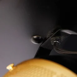 Industriële spot zwart met messing 3-lichts - Haicha