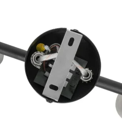 Industriële spot zwart met beton 2-lichts - Pedra