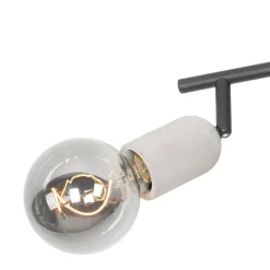 Industriële spot zwart met beton 2-lichts - Pedra