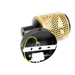 Industriële spot zwart met goud - Kayden