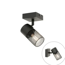 Industriële spot zwart verstelbaar - Jim