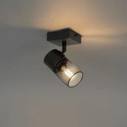 Industriële spot zwart verstelbaar - Jim