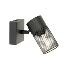 Industriële spot zwart verstelbaar - Jim