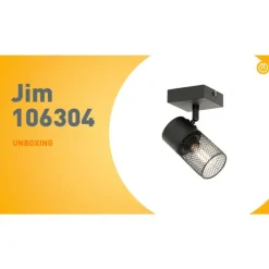 Industriële spot zwart verstelbaar - Jim