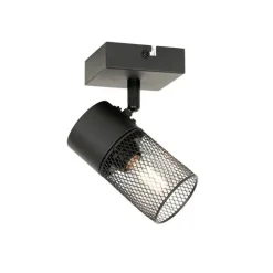 Industriële spot zwart verstelbaar - Jim
