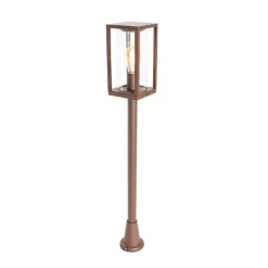Industriële staande buitenlamp roestbruin 100 cm IP44 - Charlois