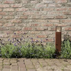 Industriële staande buitenlamp roestbruin 50 cm IP44 - Denmark