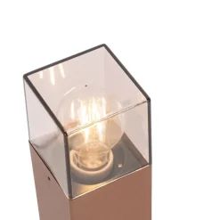 Industriële staande buitenlamp roestbruin 50 cm IP44 - Denmark