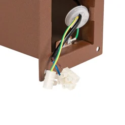 Industriële staande buitenlamp roestbruin 30 cm IP44 - Denmark