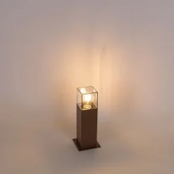 Industriële staande buitenlamp roestbruin 30 cm IP44 - Denmark